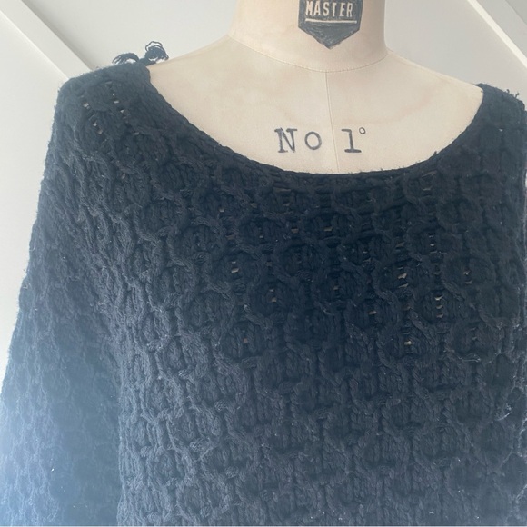 CO Wool Chunky Oversized Knit Sweater with Balloon Sleeves - M - Picture 4 of 16